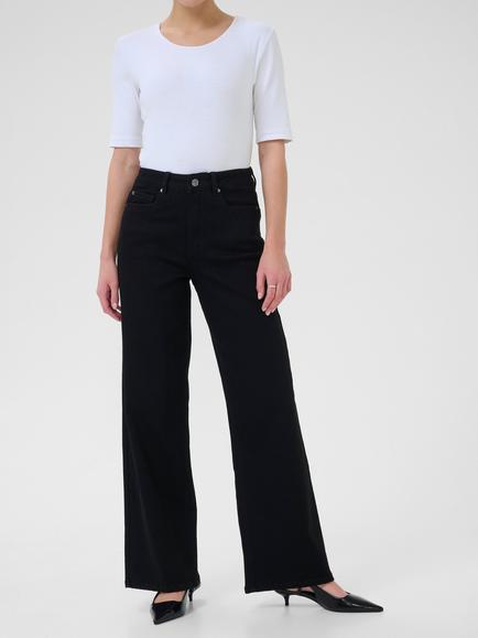 KAFFE Meadow High Waist Jeans, Black, Black