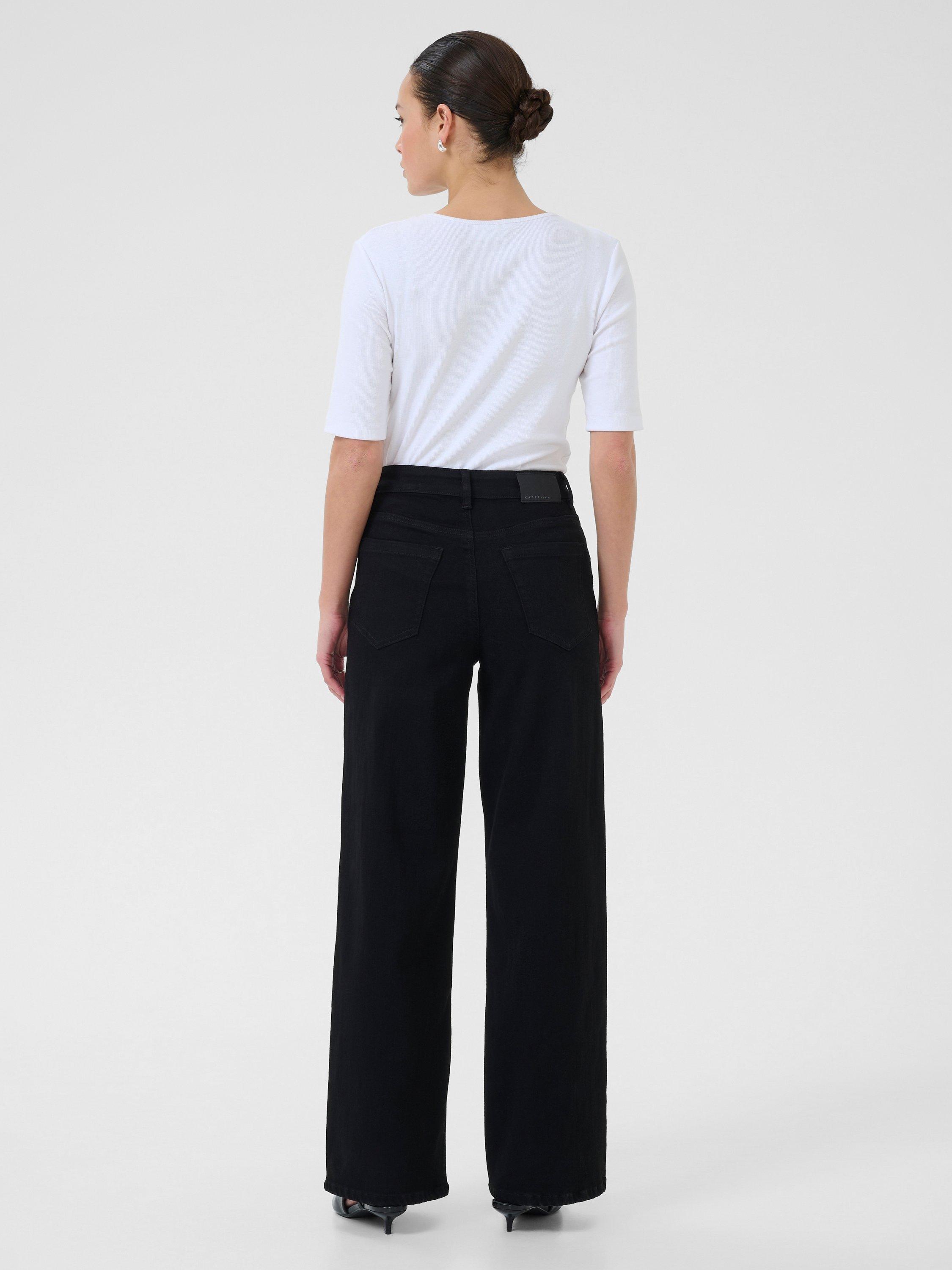Product image 2 of 6, which shows KAFFE Meadow High Waist Jeans, Black, 26R