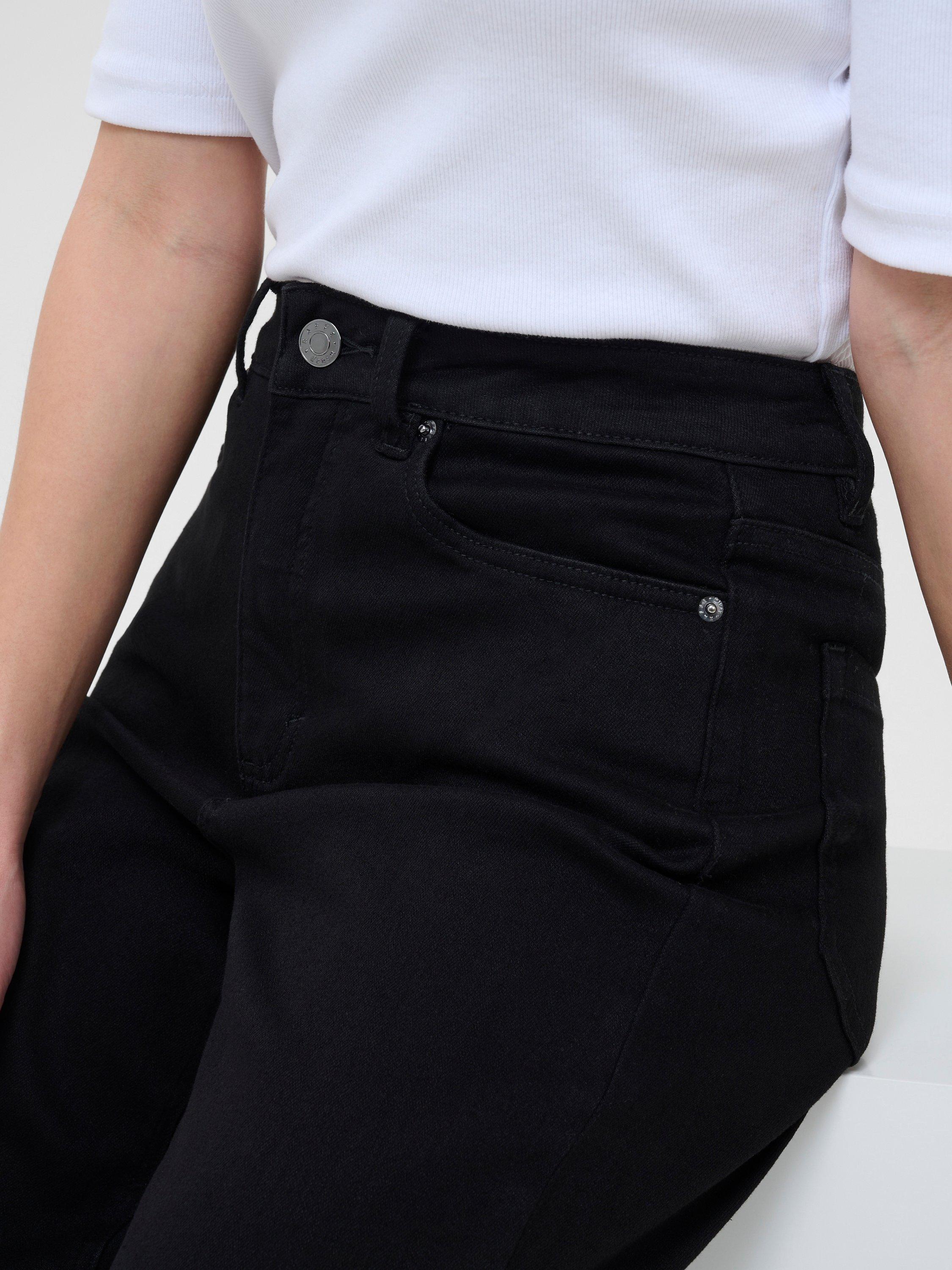 Product image 4 of 6, which shows KAFFE Meadow High Waist Jeans, Black, 26R