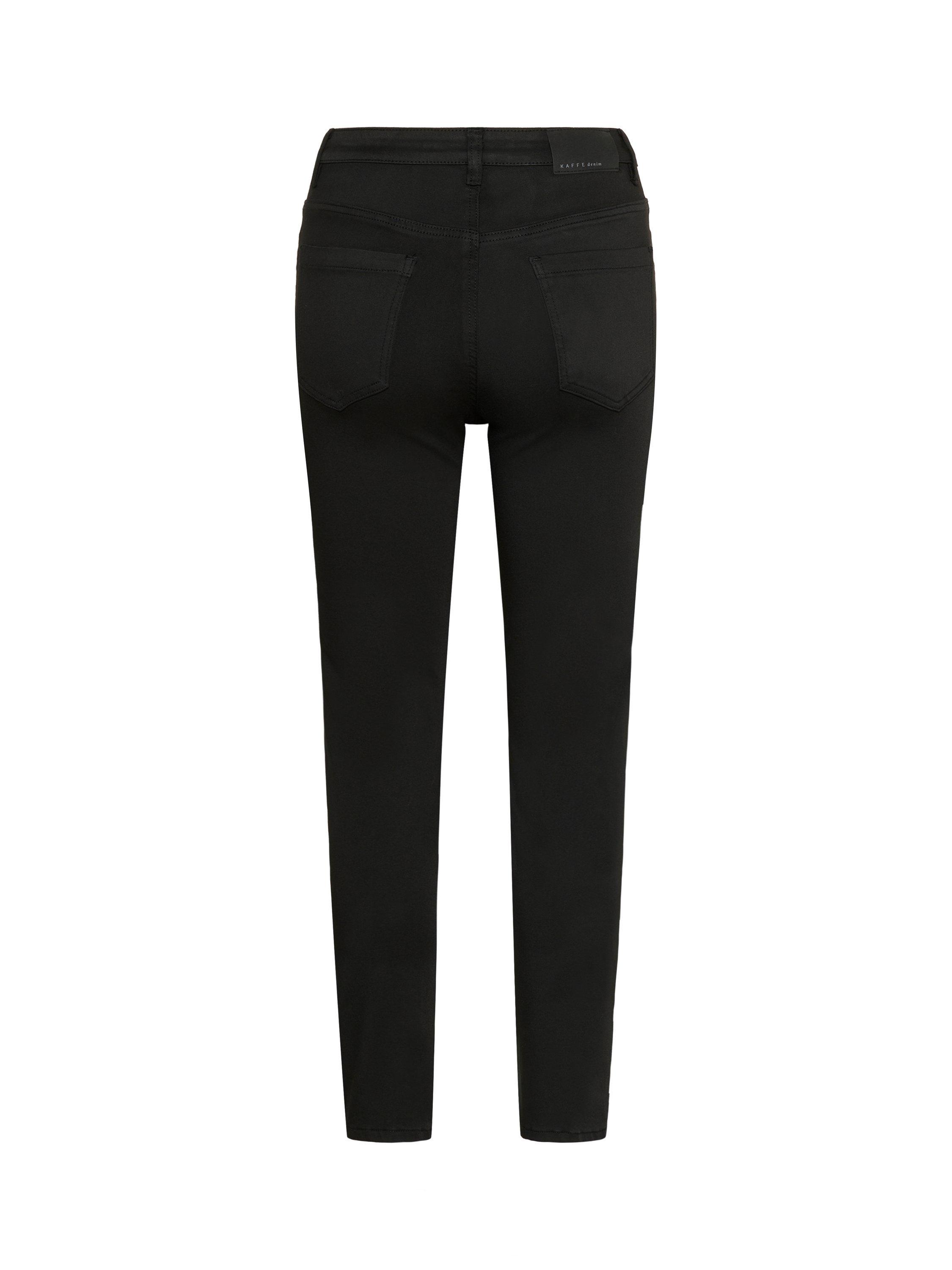 Product image 6 of 6, which shows KAFFE Willow High Waist Slim Fit Jeans, Black, 25R