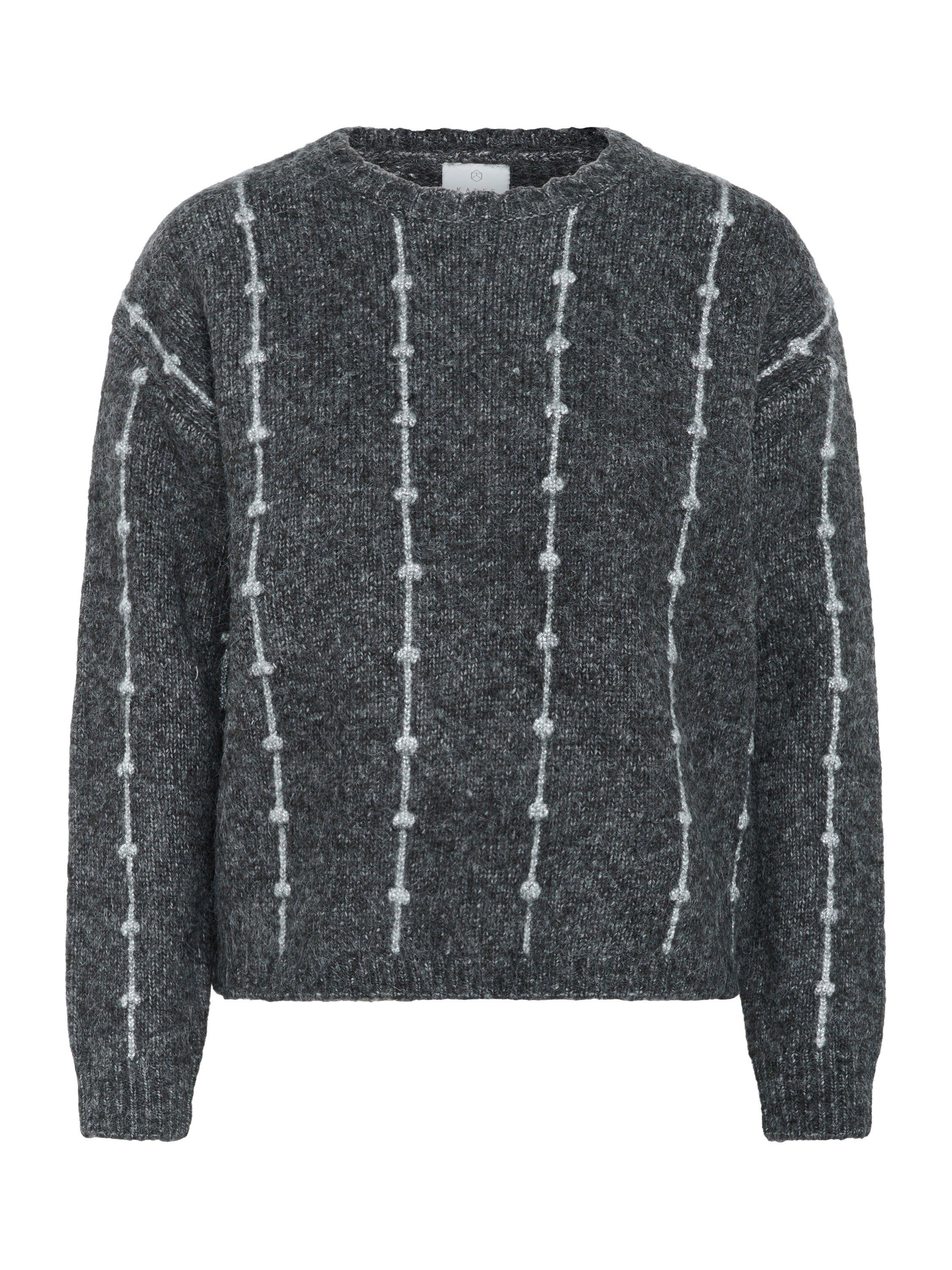 Product image 5 of 6, which shows KAFFE KAlianna Wool Blend Jumper, Dark Grey Melange, XS