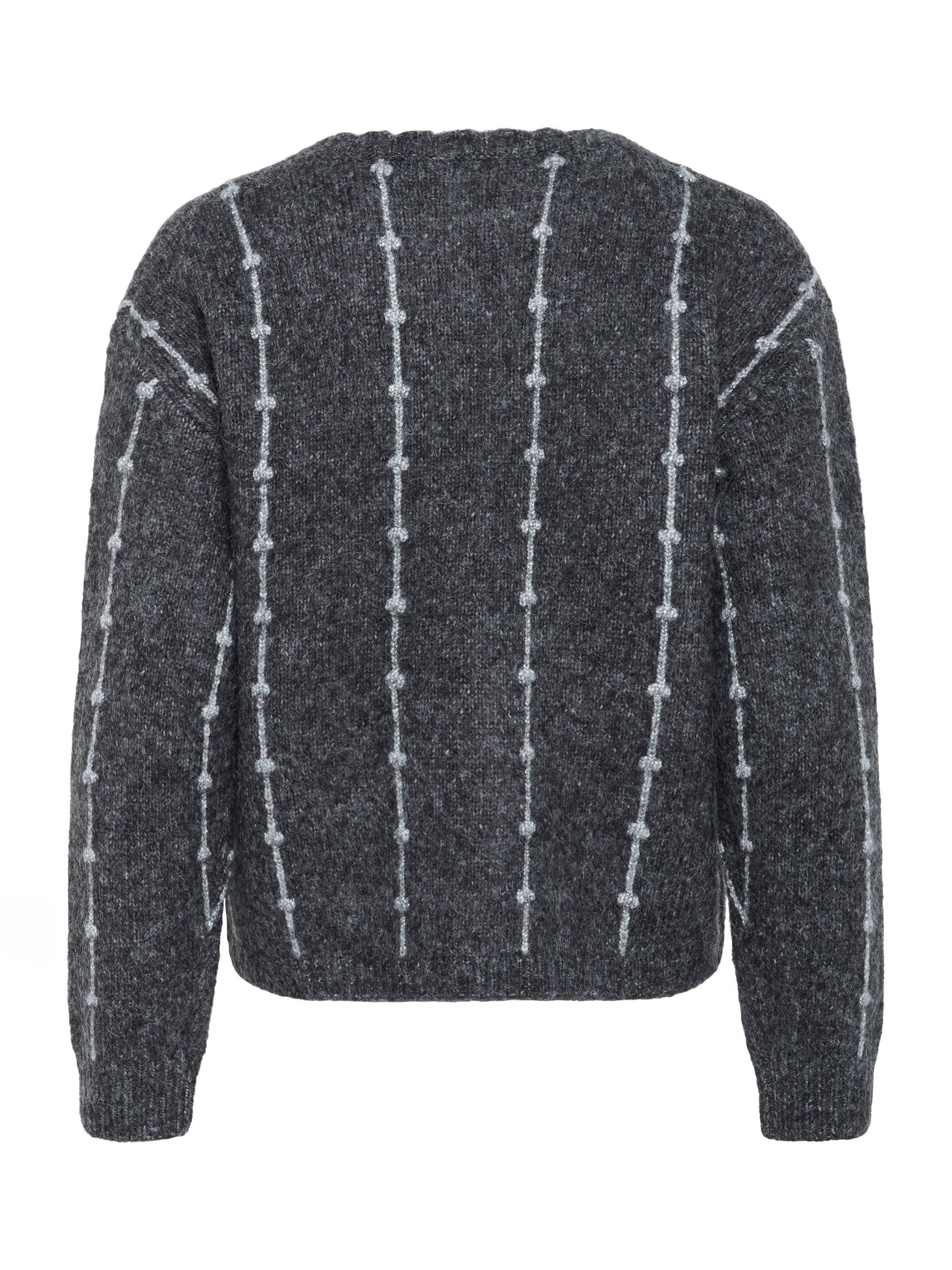 Product image 6 of 6, which shows KAFFE KAlianna Wool Blend Jumper, Dark Grey Melange, XS