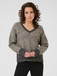 KAFFE Melinda Textured Stitch Jumper, Grey