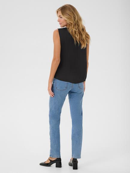 KAFFE KAariel Vest Top, Black Deep - view 2, Black Deep