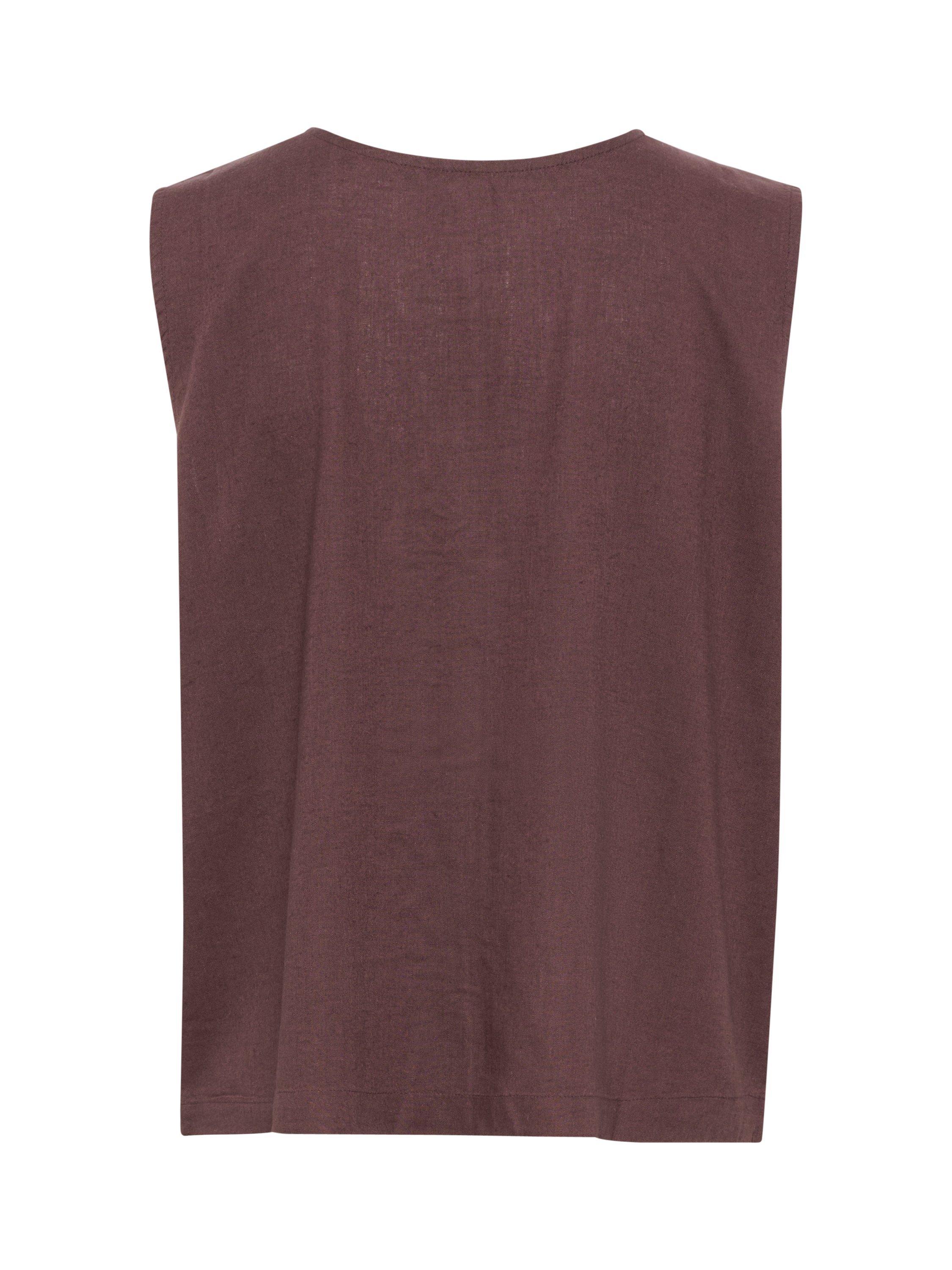 Product image 5 of 5, which shows KAFFE KAmilia Reversible Top, Mid Red, 8