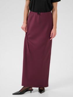 KAFFE Hill Maxi Skirt, Windsor Wine, Windsor Wine