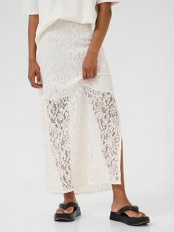 KAFFE KAlora Lace Skirt, Chalk, Chalk