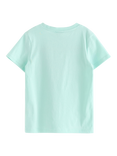 Lindex Kids' Cotton Pokémon Print T-Shirt, Light Dusty Turquoise