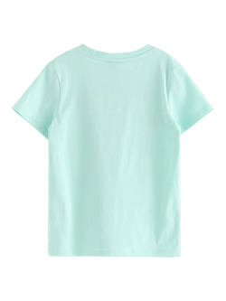 Lindex Kids' Cotton Pokémon Print T-Shirt, Light Dusty Turquoise - view 2, Light Dusty Turquoise