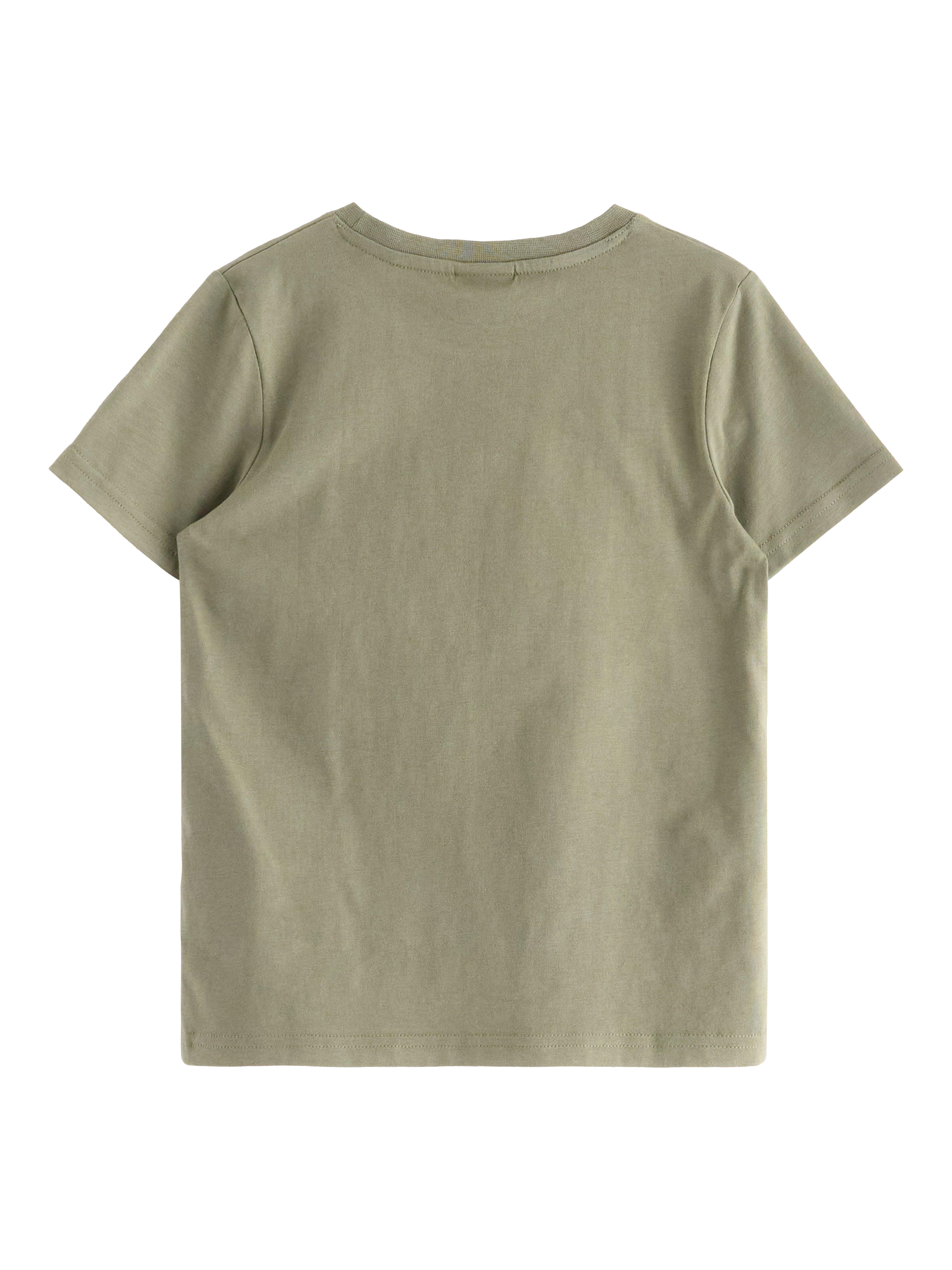 Product image 5 of 6, which shows Lindex Kids' Pokémon Pikachu Print T-Shirt, Light Dusty Khaki, 2-4 years