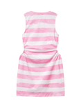 Benetton Kids' Cotton Sleeveless Cut Out Jersey Dress, Pink