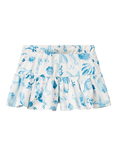 Benetton Kids' Cotton Seashell Print Culotte Skort, Multicolor