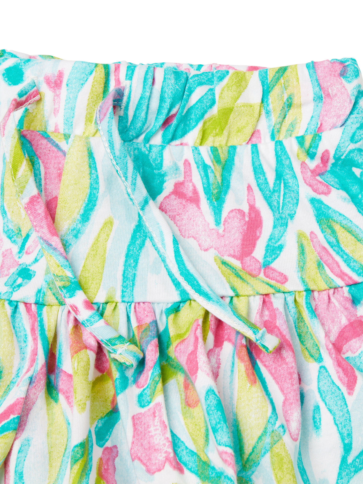 Product image 3 of 3, which shows Benetton Kids' Cotton Seashell Print Culotte Skort, Multicolor, 3-4 years
