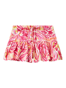 Benetton Kids' Cotton Printed Skort, Multicolor