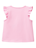 Benetton Kids' Cotton Frill Sleeve Tassel Seahorse Tank Top