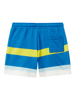 Benetton Kids' Cotton Striped Drawstring Shorts, Multicolor - view 2, Multicolor