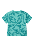 Benetton Kids' Cotton Leaf Print T-Shirt, Multicolor