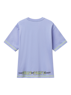 Benetton Kids' Cotton Lemon Print T-Shirt, Periwinkle - view 2, Periwinkle