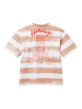 Benetton Kids' Cotton Whale Print Striped T-Shirt, Multicolor