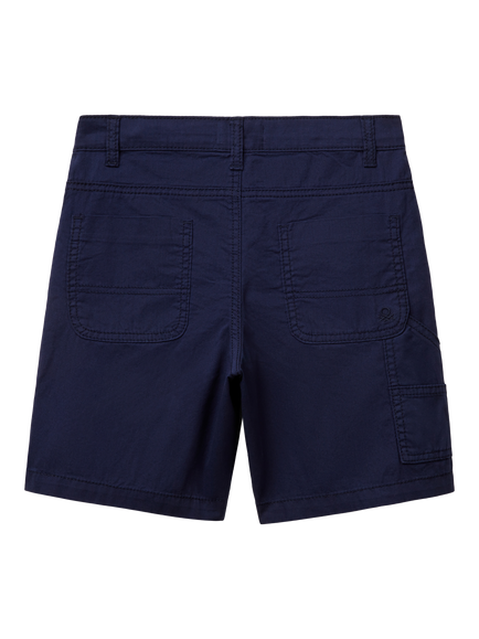 Benetton Kids' Cotton Four Pocket Shorts - view 2, Night Blue