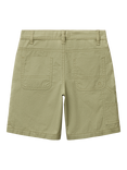 Benetton Kids' Cotton Four Pocket Shorts, Olive Green