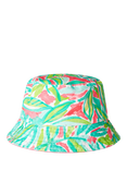 Benetton Kids' Reversible Cotton Bucket Hat, Fuchsia