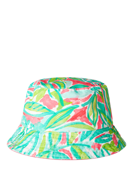 Benetton Kids' Reversible Cotton Bucket Hat, Fuchsia - view 2, Fuchsia