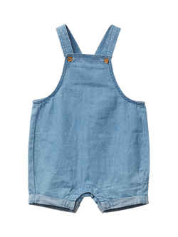 Benetton Baby Cotton Dungarees, Denim, Denim