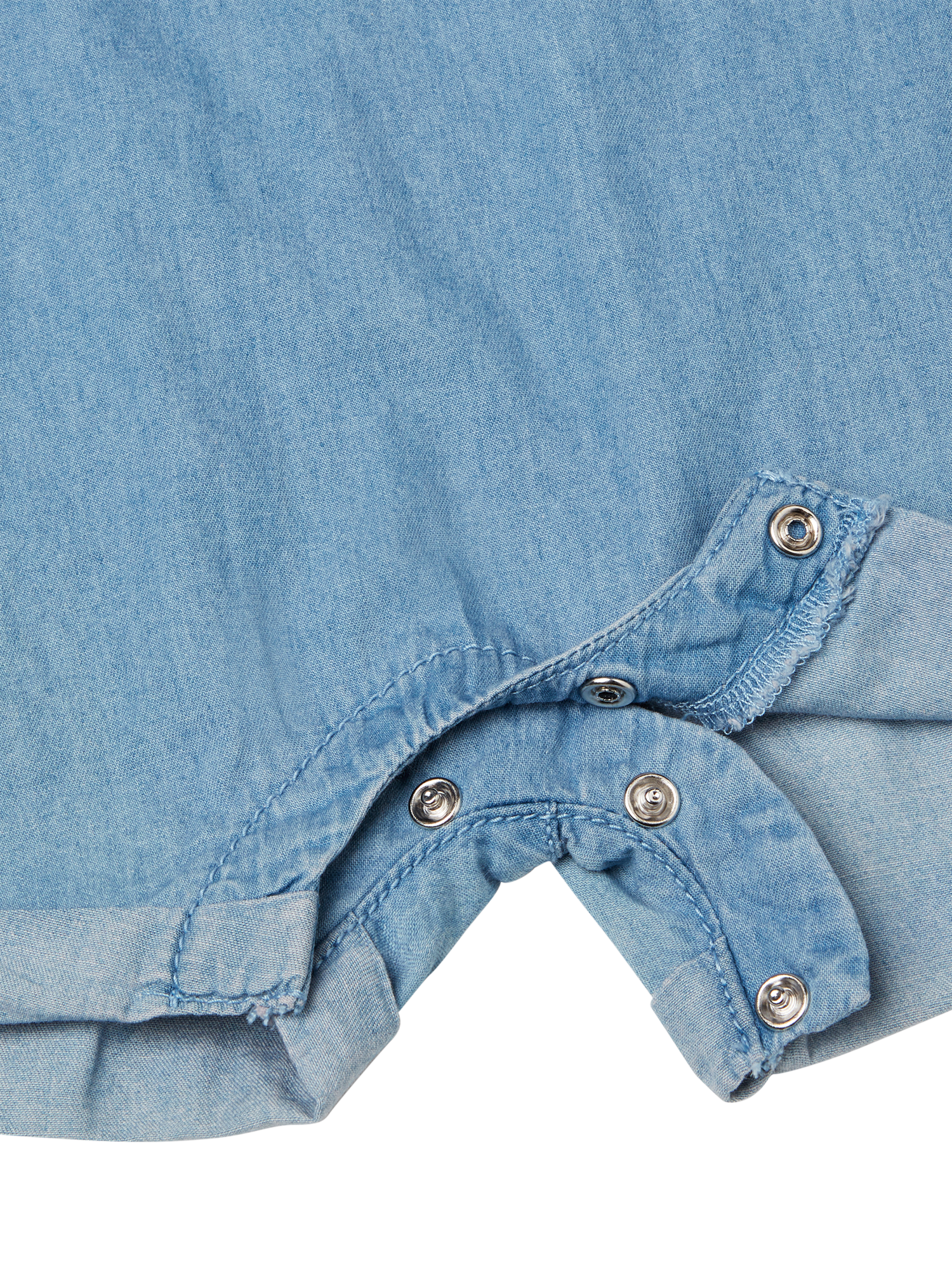 Product image 3 of 4, which shows Benetton Baby Cotton Dungarees, Denim, 1-3 months