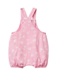Benetton Baby Cotton Seashell Print Dungarees, Pink