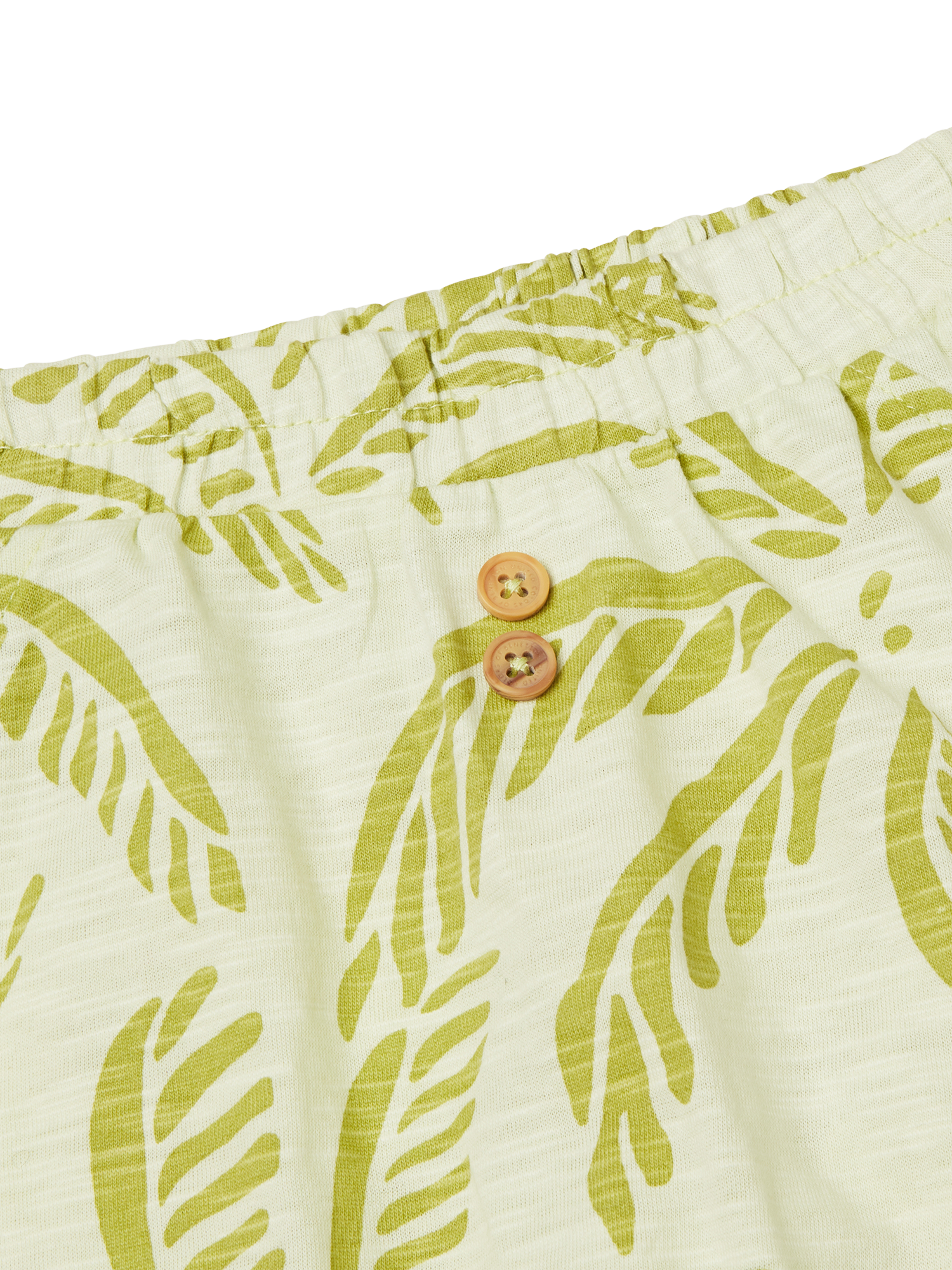 Product image 4 of 4, which shows Benetton Baby Cotton Top and Shorts Set, Light Green, 1-3 months