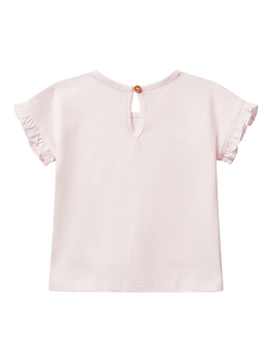 Benetton Baby Cotton Tassel Starfish T-Shirt, Pastel Pink - view 2, Pastel Pink