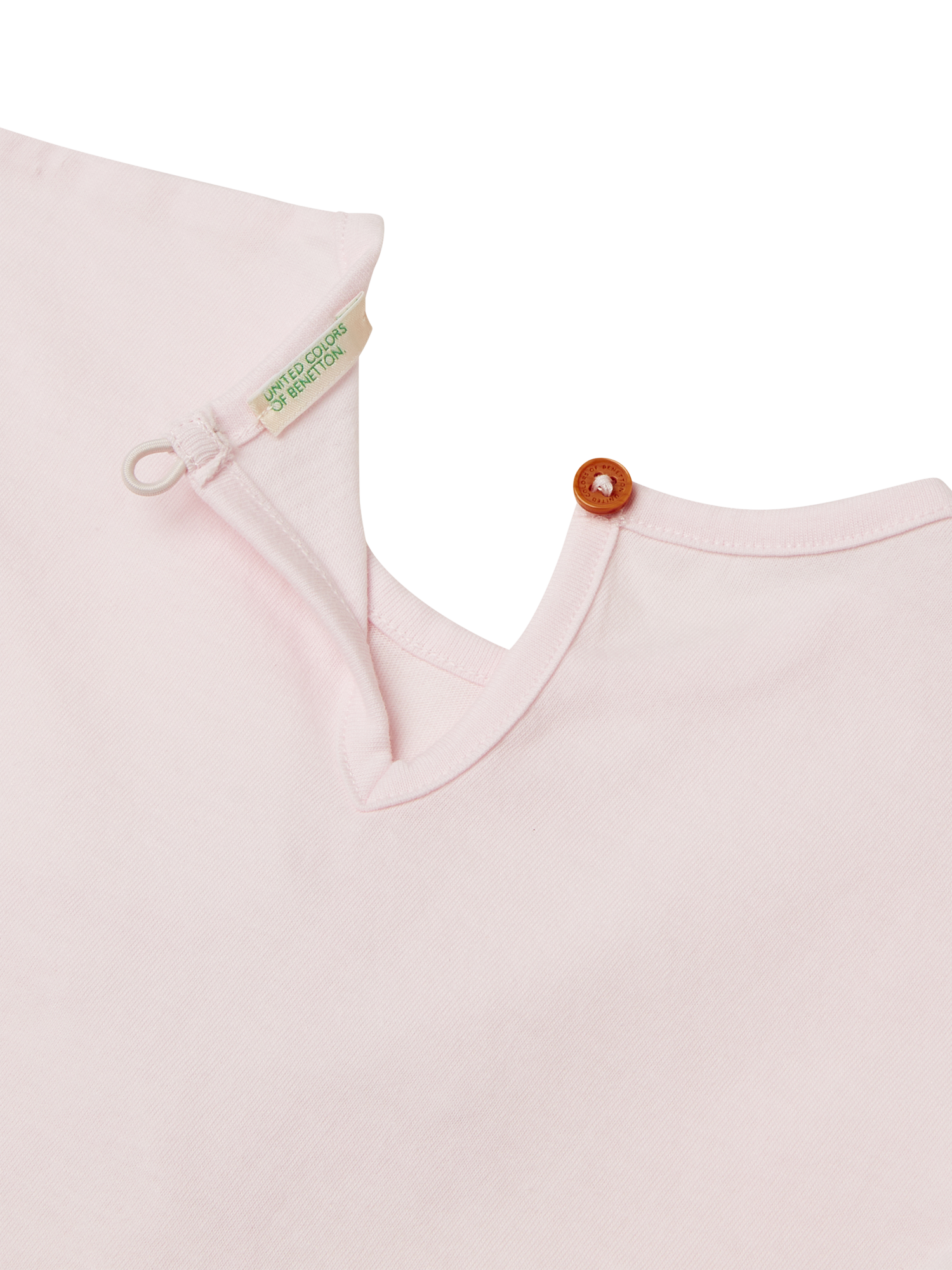 Product image 3 of 3, which shows Benetton Baby Cotton Tassel Starfish T-Shirt, Pastel Pink, 12-18 months