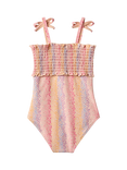 WHEAT Kids' Selma Shirred Printed Swimsuit, Multi