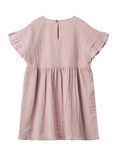 WHEAT Kids' Cotton Short Sleeved Ruffle Dress, 9428 Lavender Mist