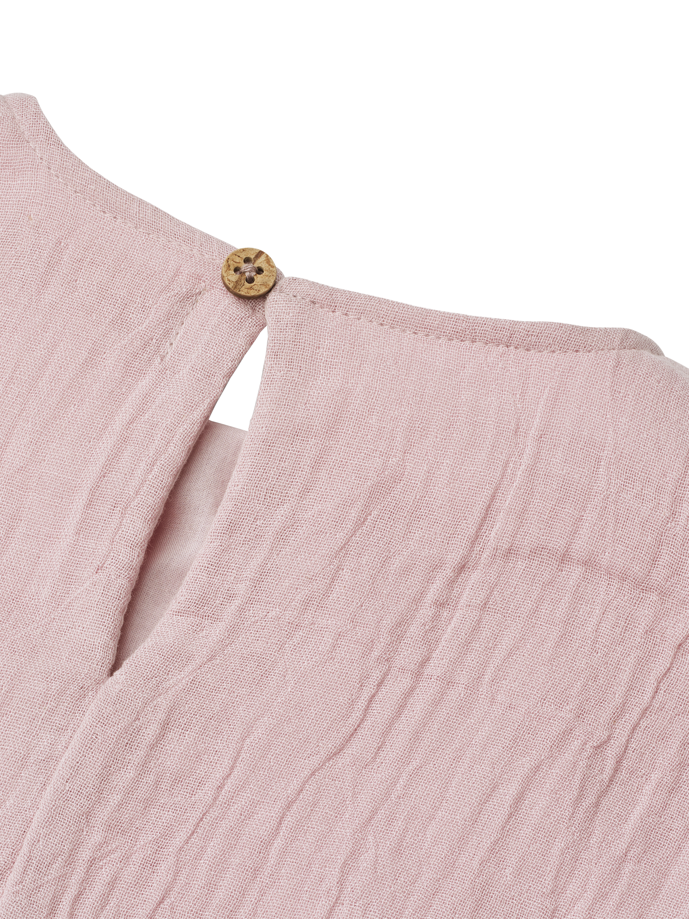 Product image 3 of 6, which shows WHEAT Kids' Cotton Short Sleeved Ruffle Dress, 9428 Lavender Mist, 3 years