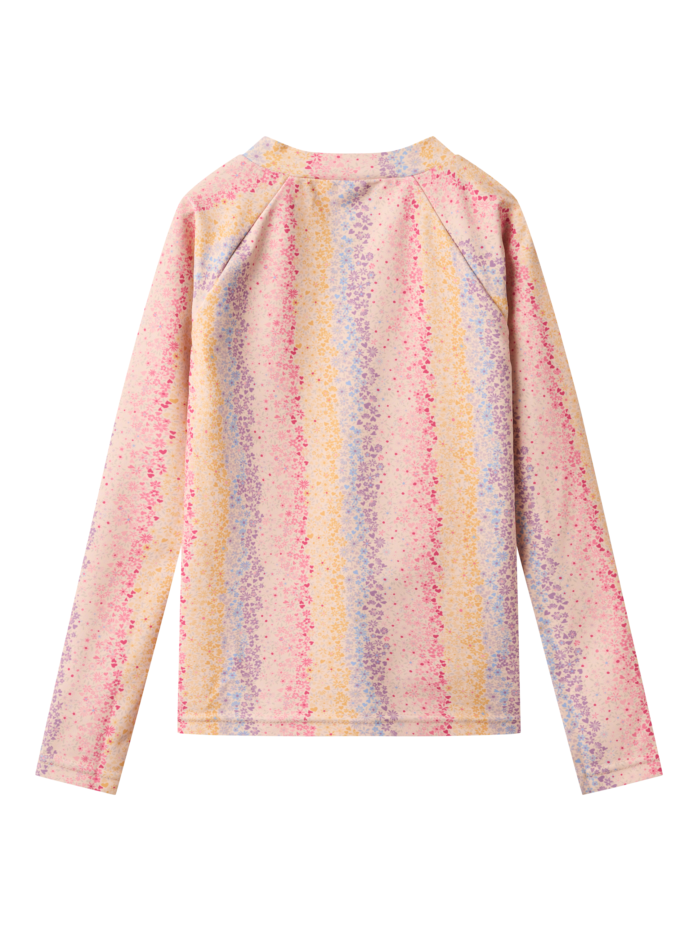 Product image 2 of 2, which shows WHEAT Kids' Ada Long Sleeve Swim T-Shirt, Multi Rainbow, 12 months