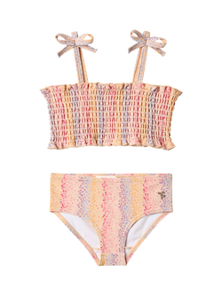 WHEAT Kids' Carla Shirred Bikini Set, Multi