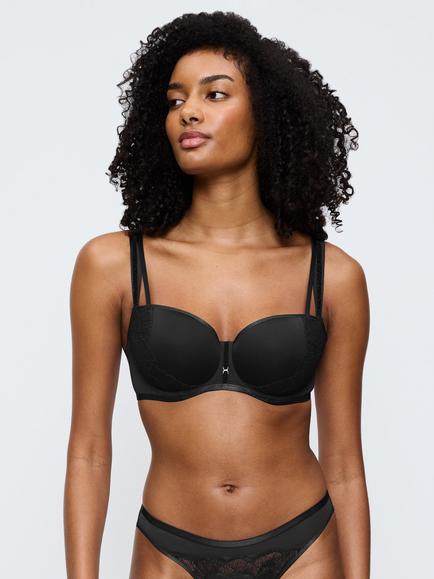 Triumph Palina Padded Undwerwired Balconette Bra, Black