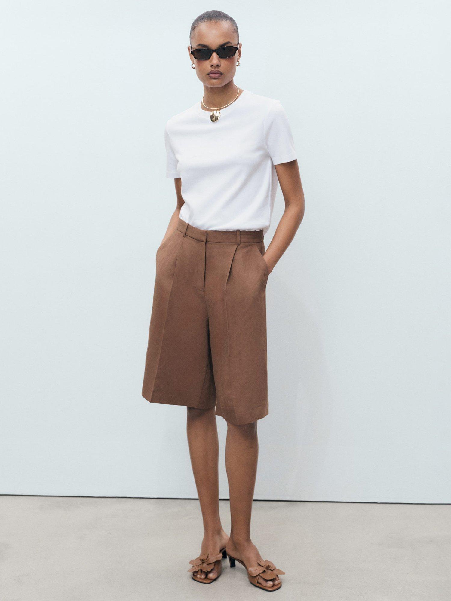 Product image 2 of 7, which shows Mango Rita Crew Neck T-Shirt, White, 5XL