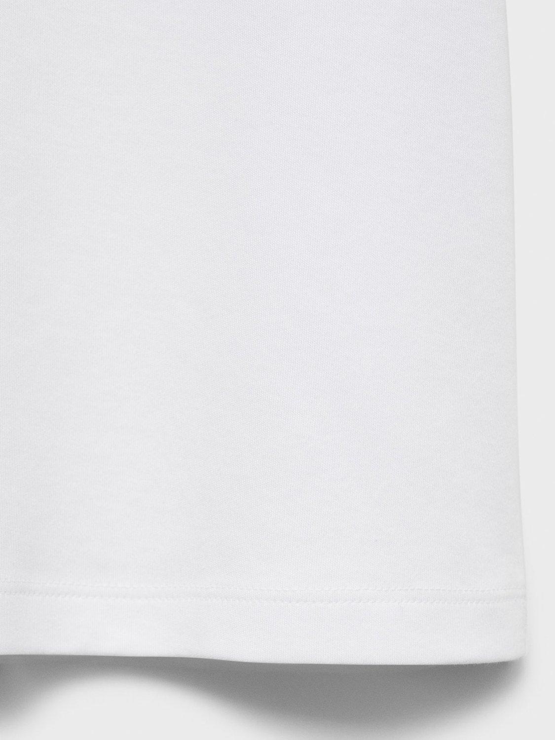 Product image 5 of 7, which shows Mango Rita Crew Neck T-Shirt, White, 5XL