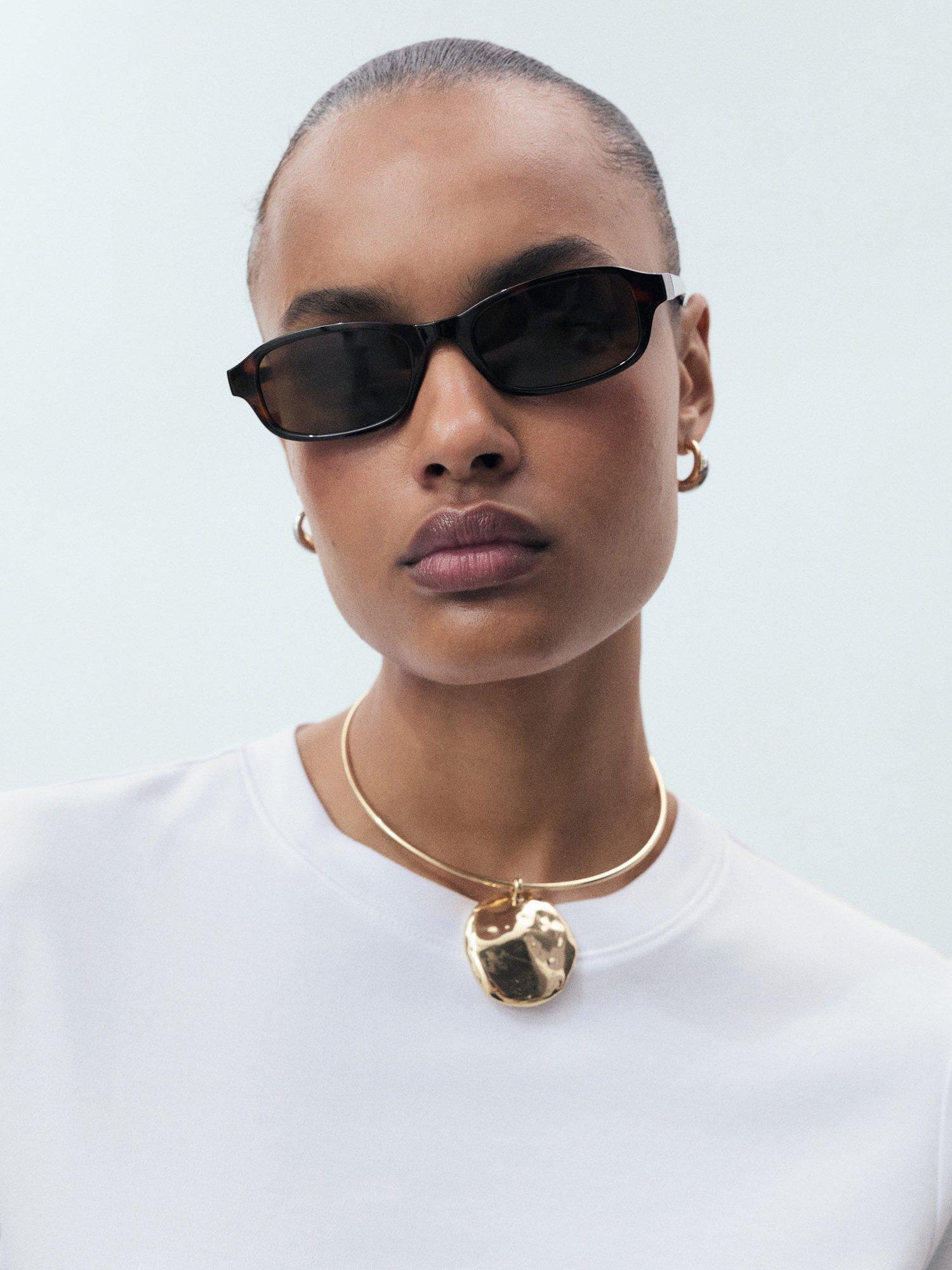 Product image 6 of 7, which shows Mango Rita Crew Neck T-Shirt, White, 5XL