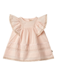 WHEAT Baby Minna Cotton Ruffle Dress, 2400 Powder