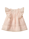 WHEAT Baby Minna Cotton Ruffle Dress, 2400 Powder