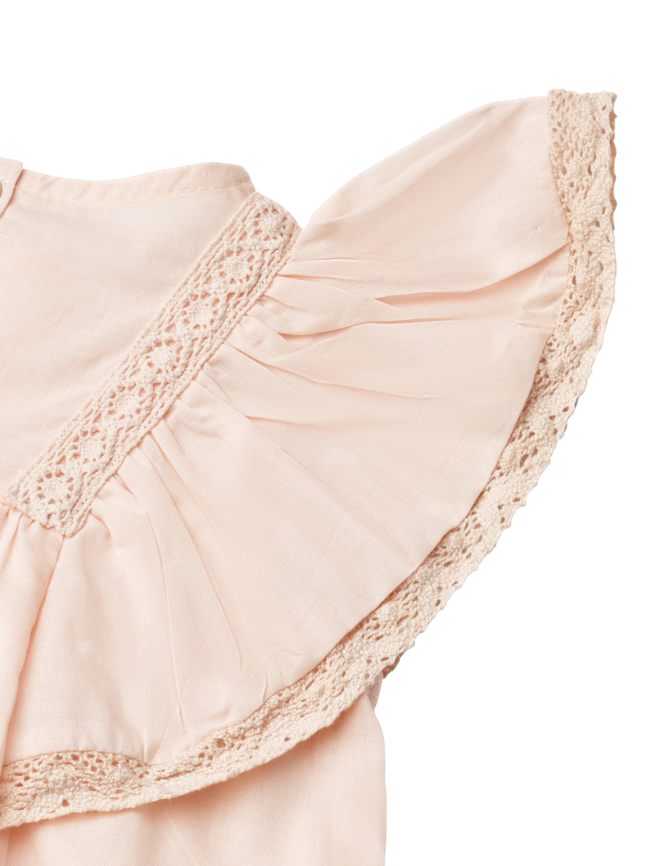 Product image 3 of 3, which shows WHEAT Baby Minna Cotton Ruffle Dress, 2400 Powder, 2 years