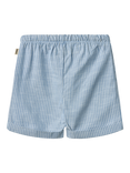 WHEAT Baby Milton Cotton Striped Drawstring Shorts, 1048 Blue Stripe