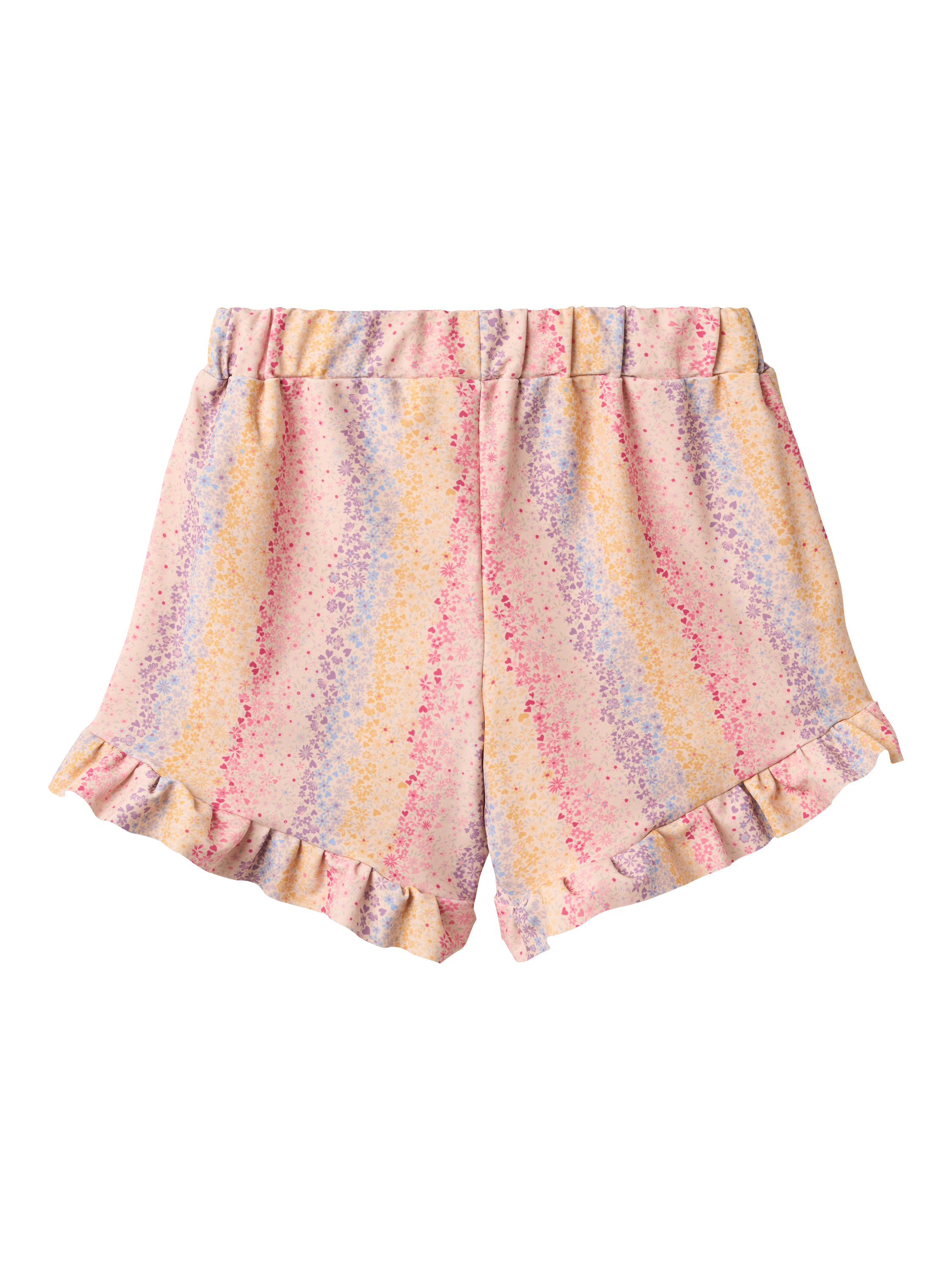 Product image 2 of 2, which shows WHEAT Kids' Isabella Rainbow Print Swim Shorts, 1234 Multi Rainbow, 12 months