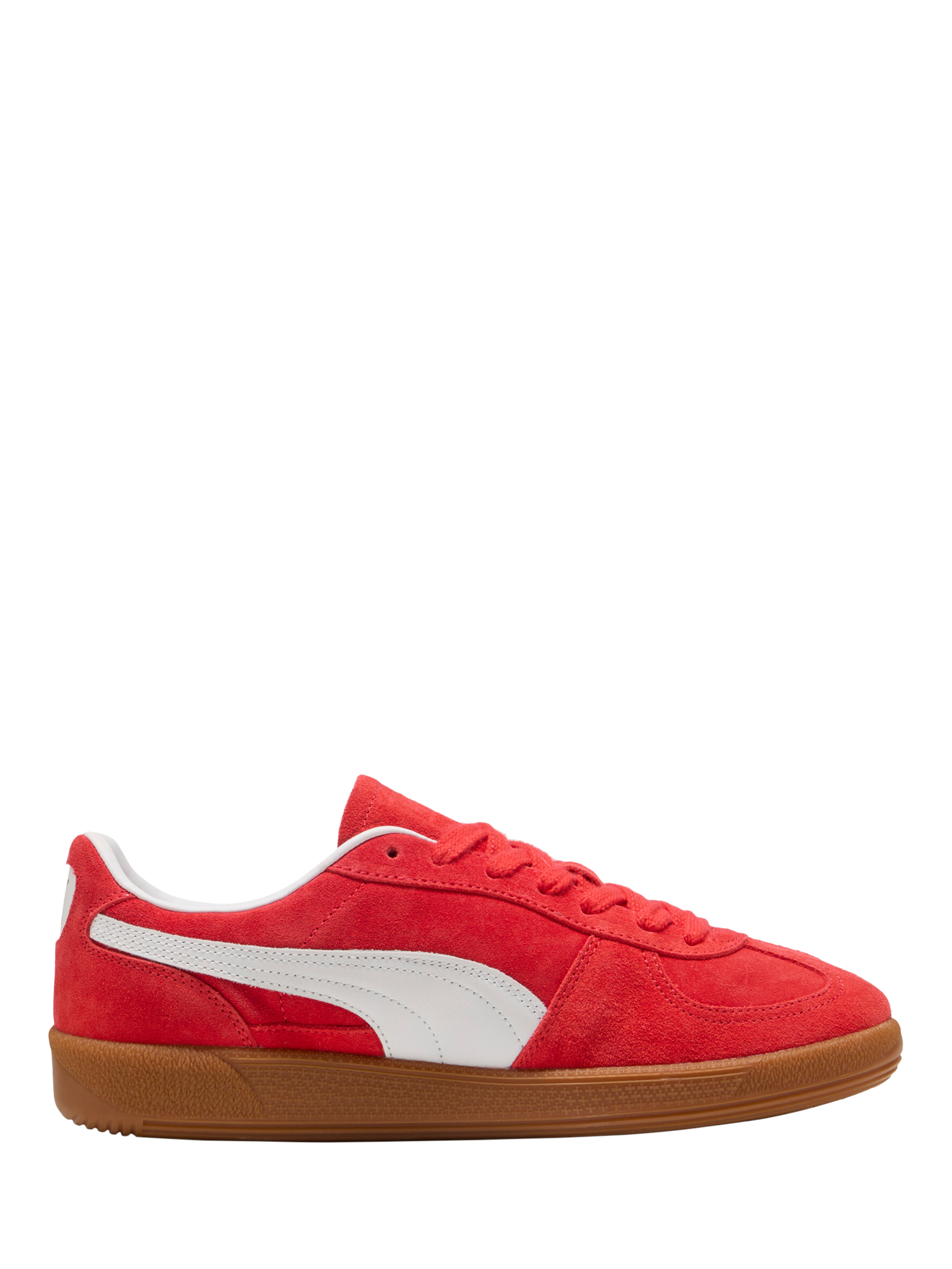 Product image 1 of 6, which shows PUMA Palermo Trainers, Red/White, 4