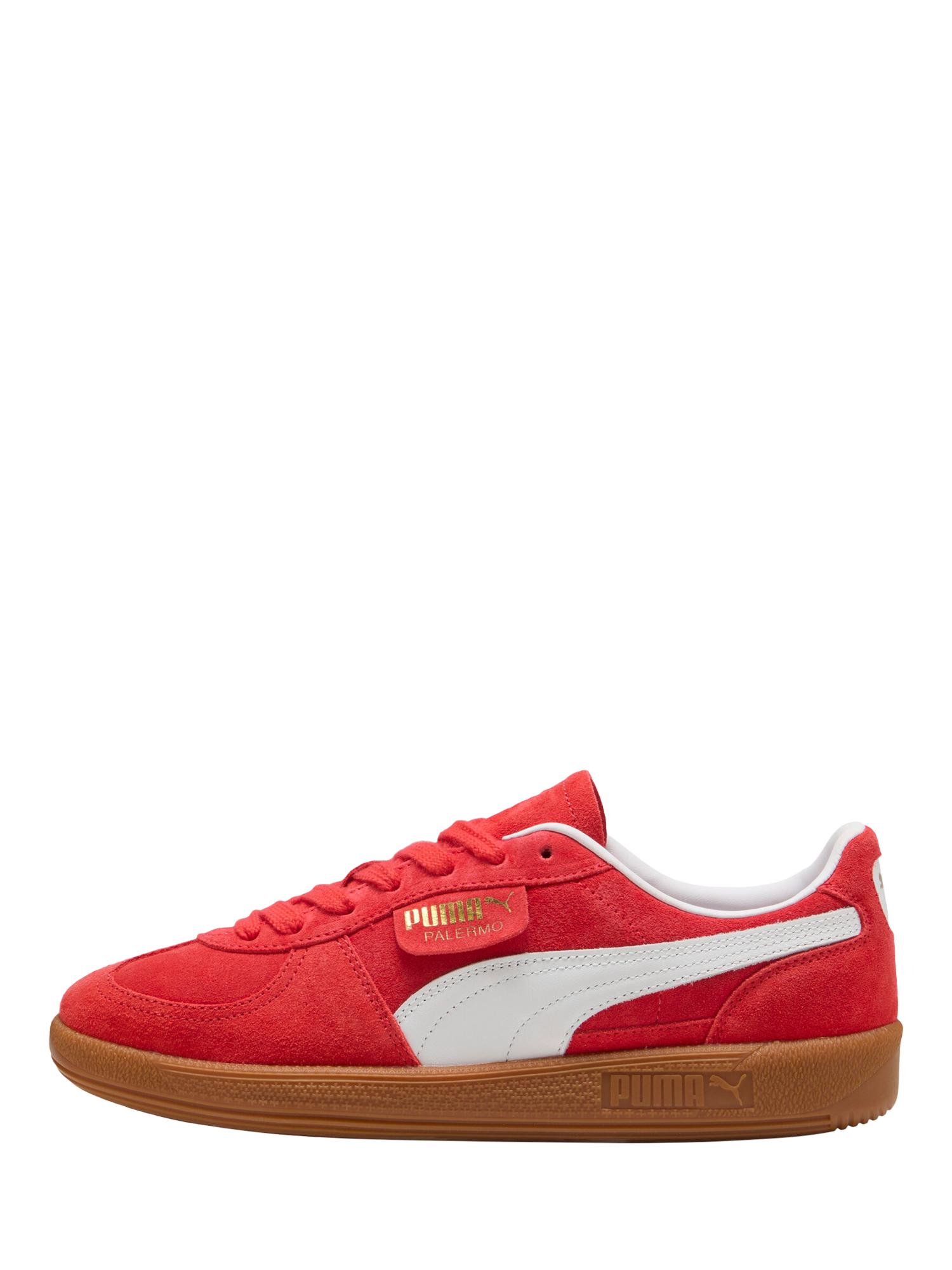 Product image 4 of 6, which shows PUMA Palermo Trainers, Red/White, 4