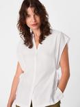 Whistles Tie Side V-Neck Shirt, White